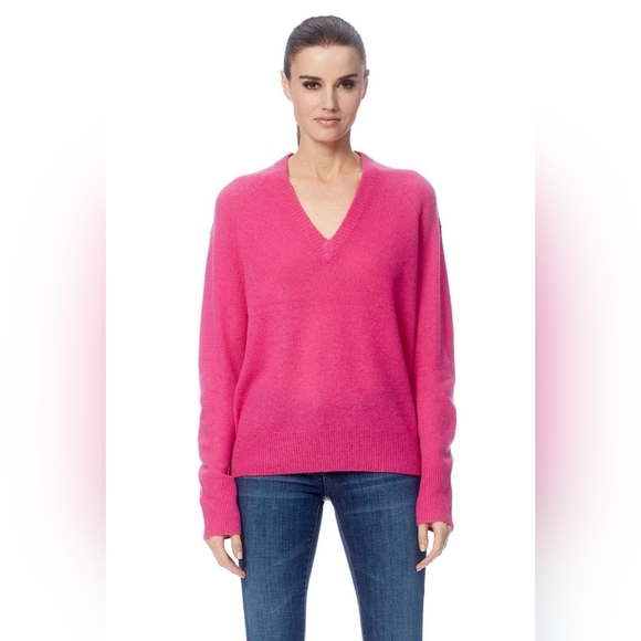360 CASHMERE Orchid Callie Cashmere Sweater Size XS (Made Big) 100% Cashmere - Picture 1 of 12